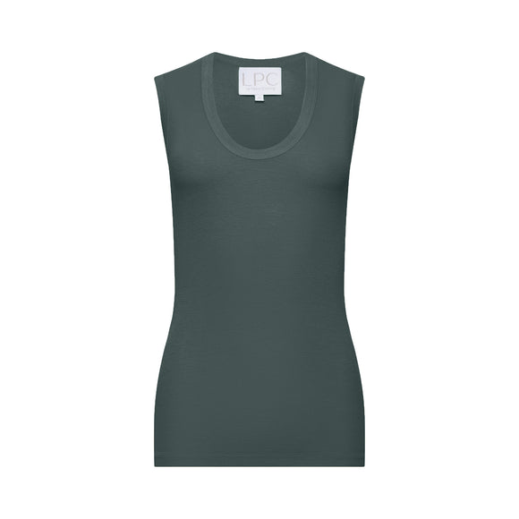 turquoise sleeveless shirts front