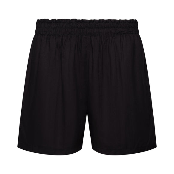 black shorts