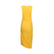 long yellow dress