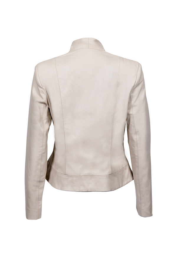 back of cream blazer