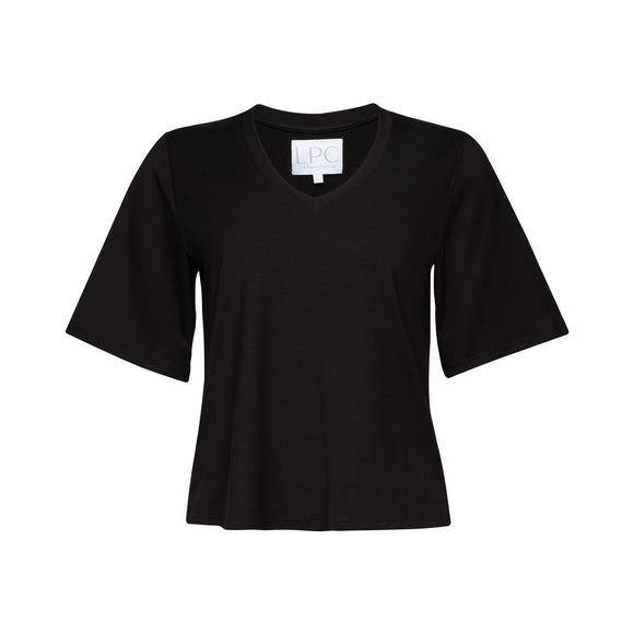 black t shirt front