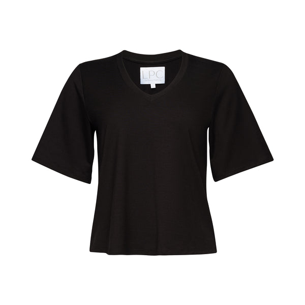 black t shirt front