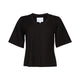 black t shirt front