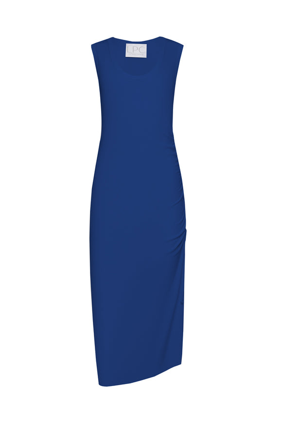 long blue dress