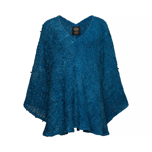 blue silk top