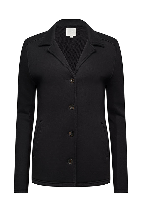 black blazer with buttons