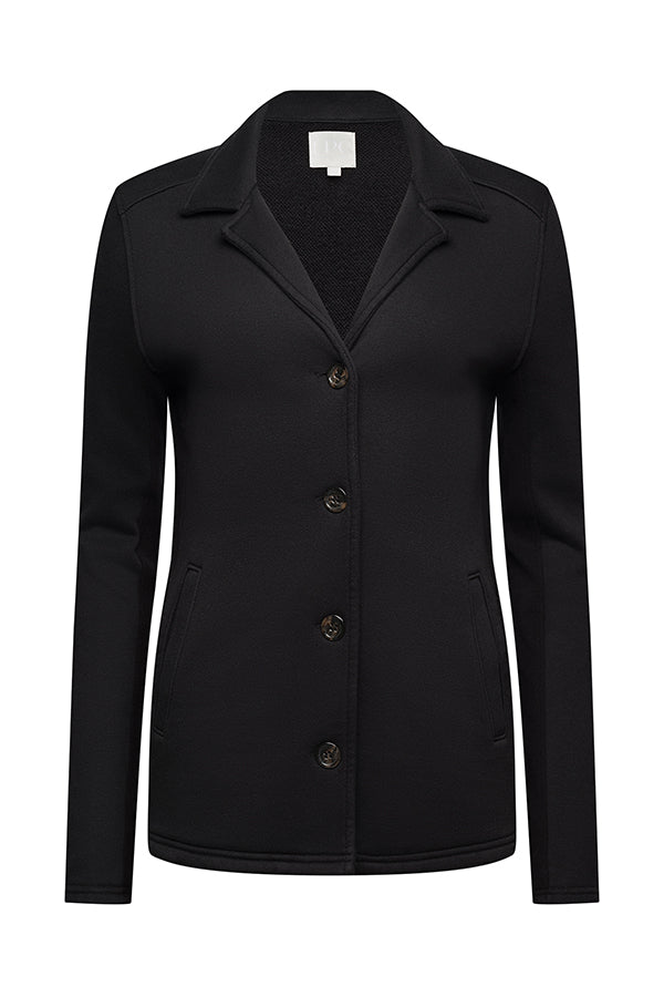 black blazer with buttons