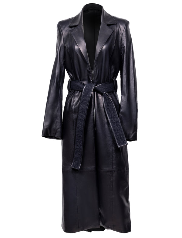 black trench coat