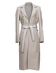 light grey trench coat
