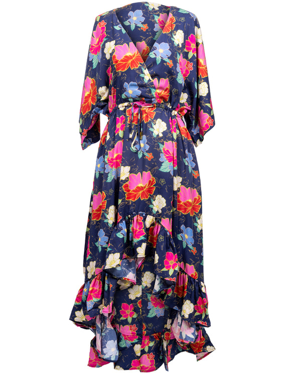 colorful floral pattern sundress