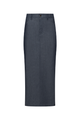 long denim skirt