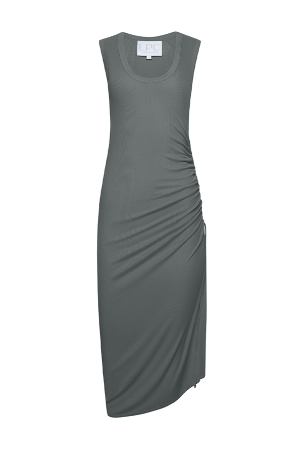 long olive green dress