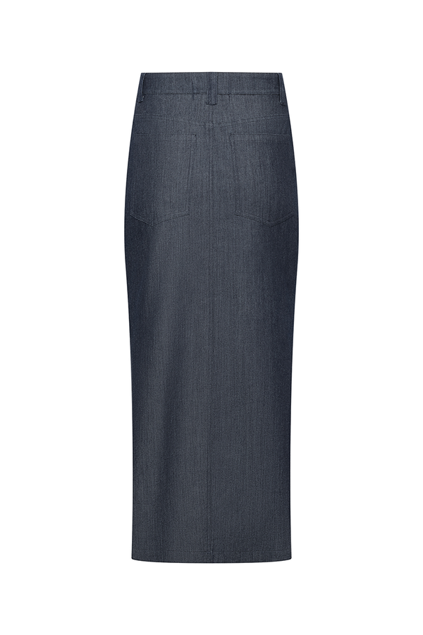 long denim skirt