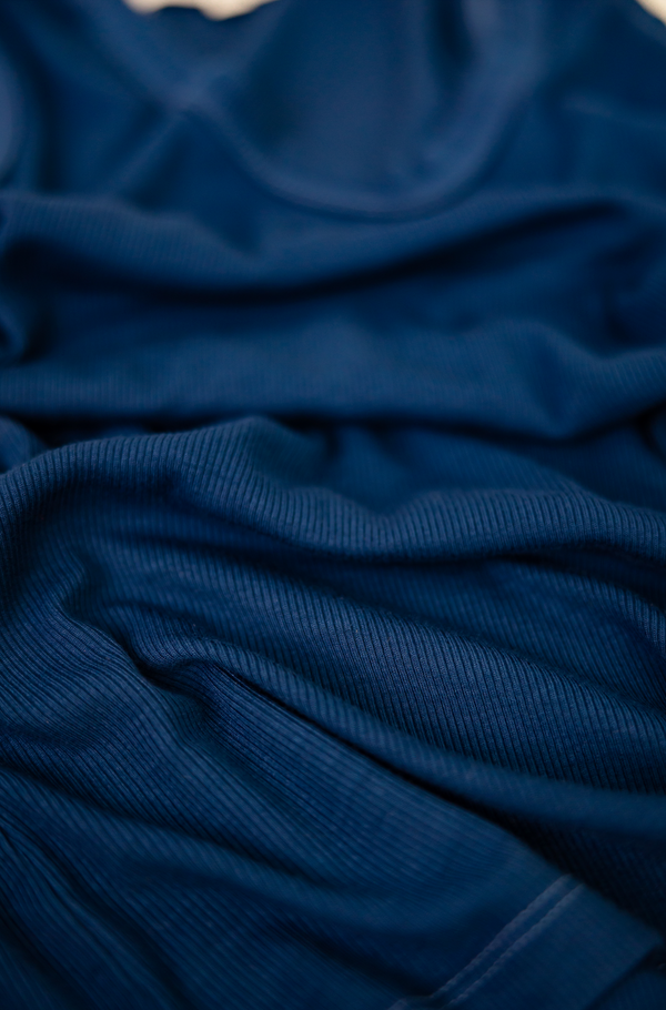 close up of blue shirt