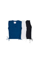 collection of blue, white, and navy blue v neck shirts