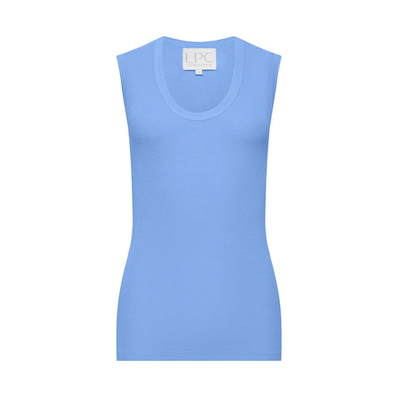 sky blue tank top