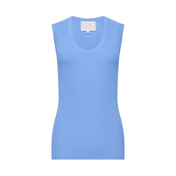 sky blue tank top