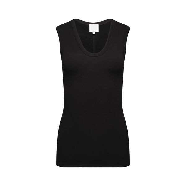 black tank top