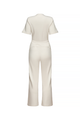 long tan dress, with tan belt