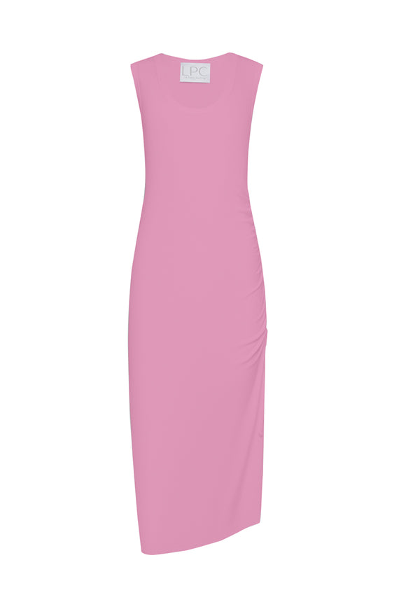 long pink dress
