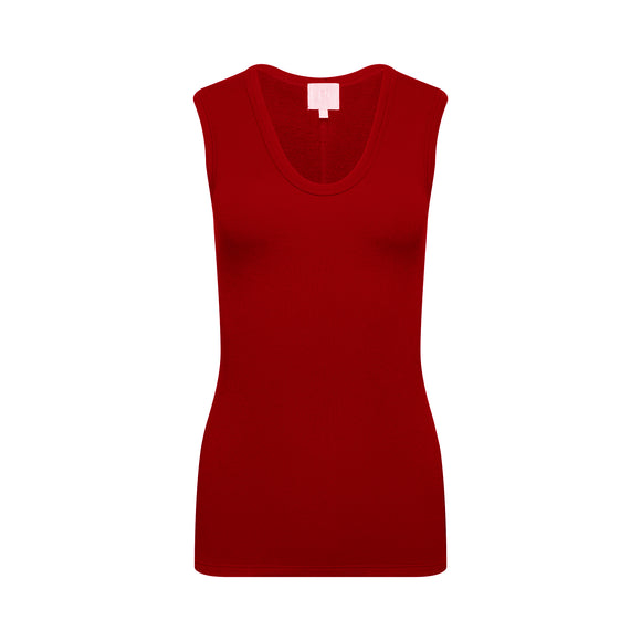 red tank top