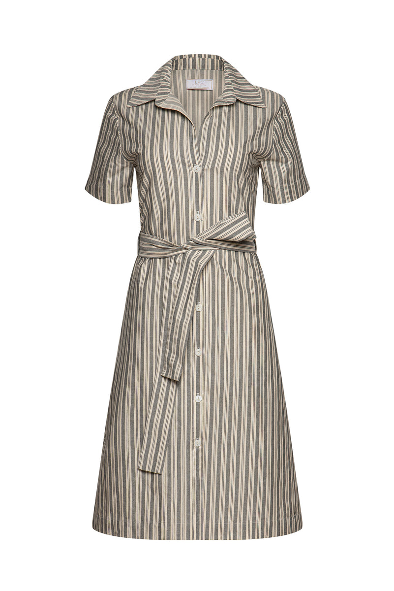 The Robbi Striped Shirt Dress – La Peony Clothing