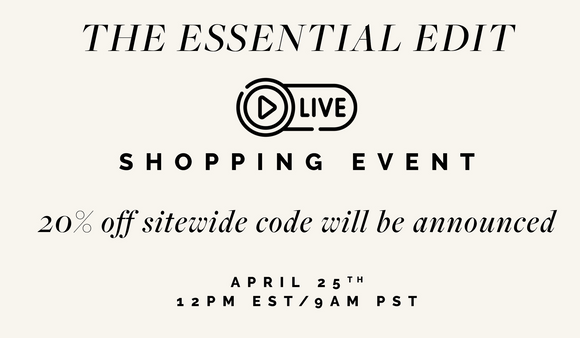 The Essential Edit Shopping Event