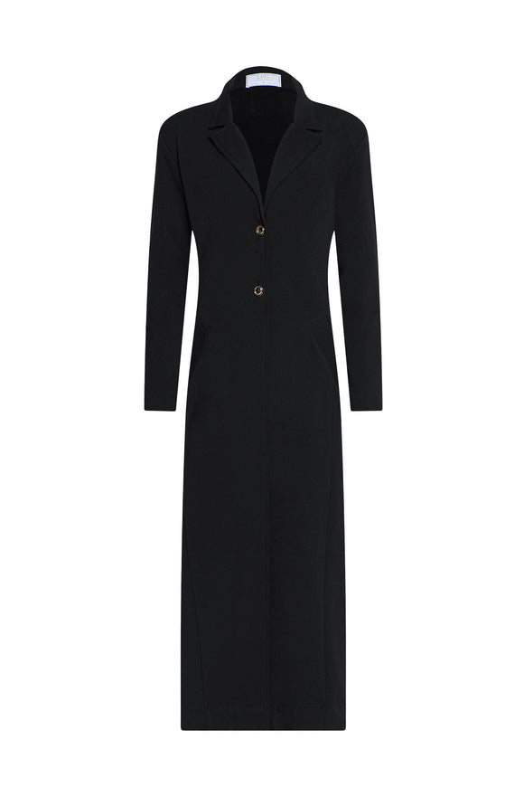 Black coat on a white background