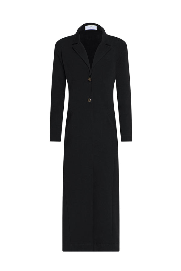 Black coat on a white background