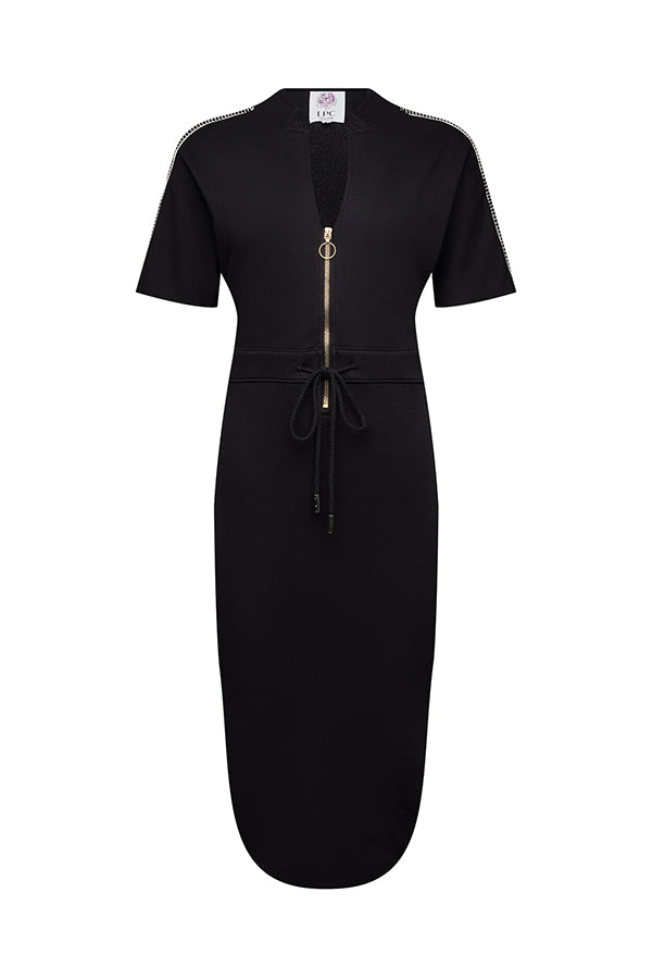 The Chelsea Stretch Terry Dress in Black S / Black The Chelsea Stretch Terry Dress in Black S / Black