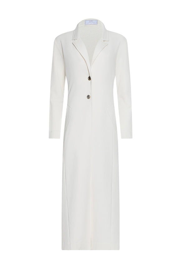 White coat on a white background