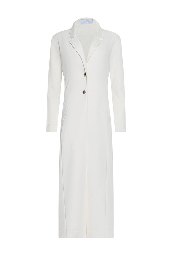 White coat on a white background