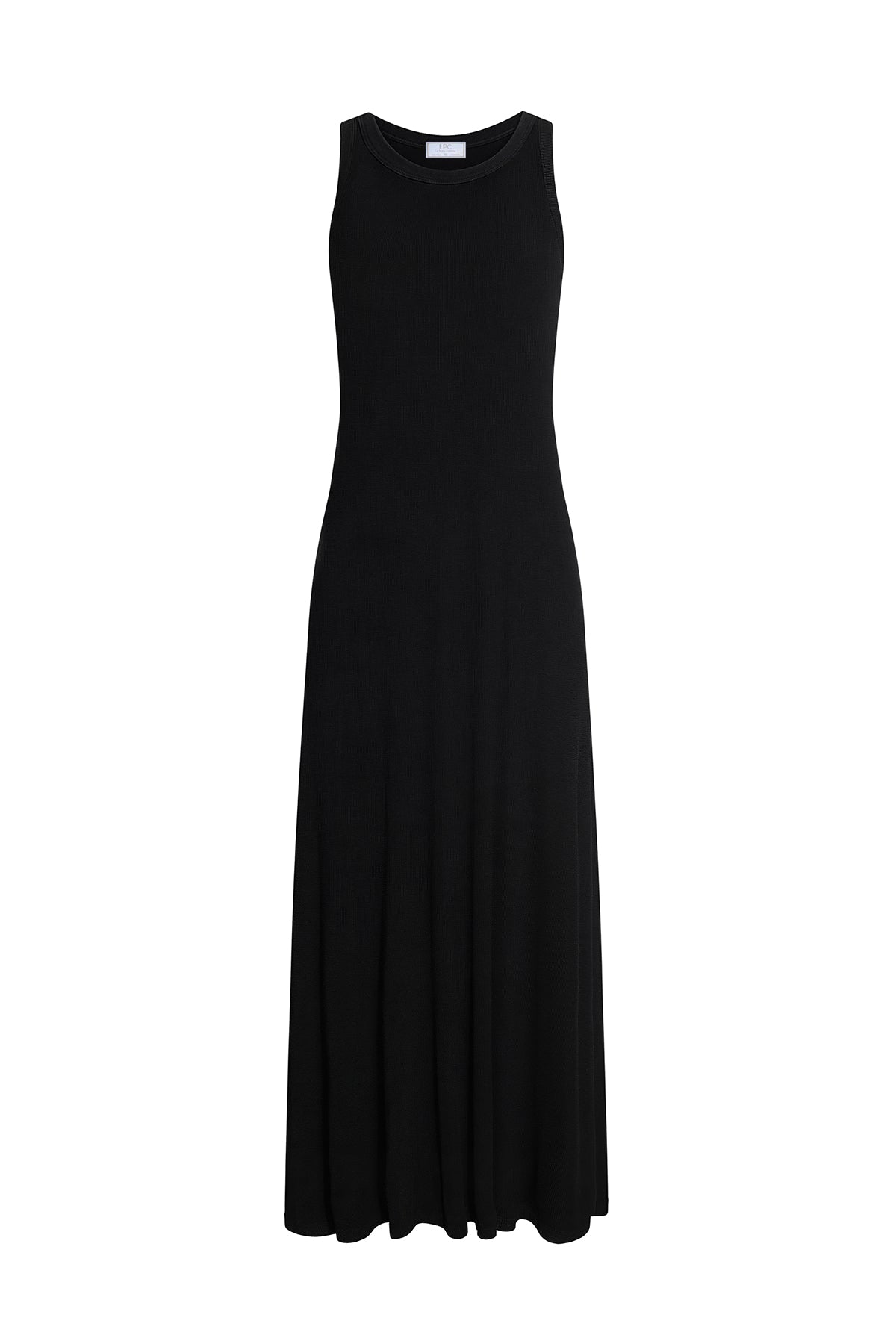 June Dress | Ribbed Maxi Tank Dress with Built-In Bra Support L / Black June Dress | Ribbed Maxi Tank Dress with Built-In Bra Support L / Black