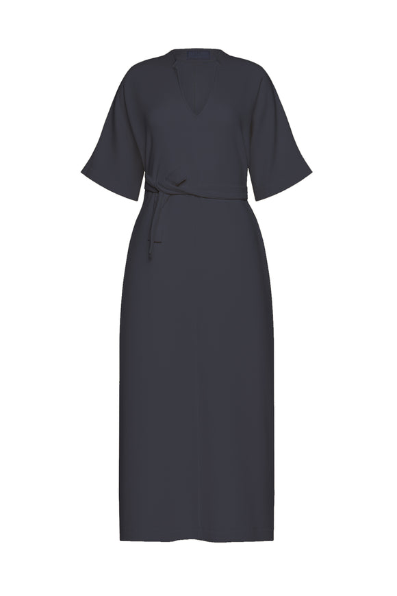 Catie Dress in Coastal Gray