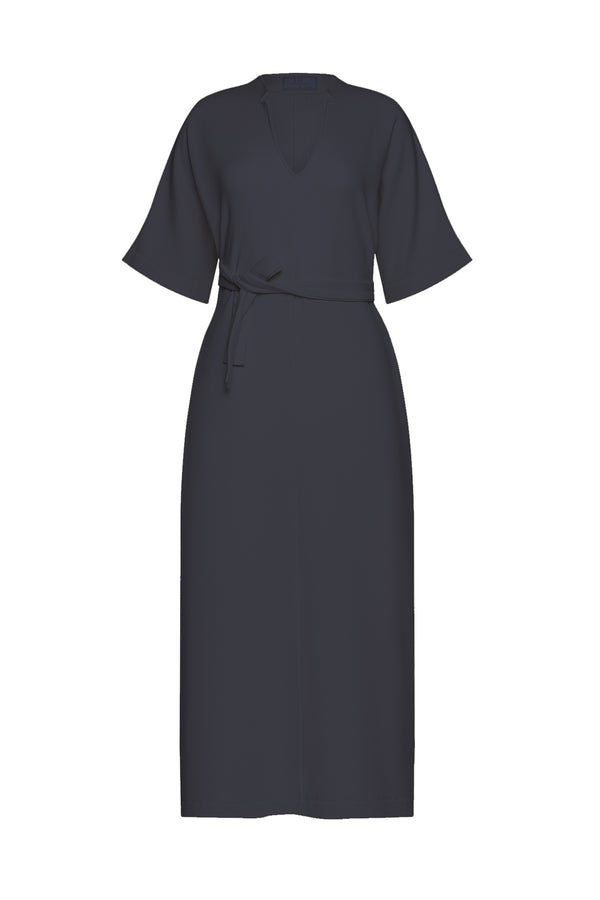 Catie Dress in Coastal Gray